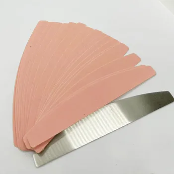1 комплект (20 шт) Сменных накладок Сменные накладки для наждачной бумаги Розовая пилочка для ногтей в форме полумесяца
