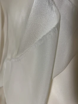 10 метров 12 мм Атласной шелковой ткани 100% Шелк тутового цвета белого цвета 58 Гсм Мелким оптом