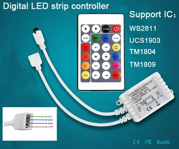 2X горячие продажи новый стиль WS2811 UCS1903 TM1804 TM1809 цифровой контроллер светодиодной ленты бесплатная доставка