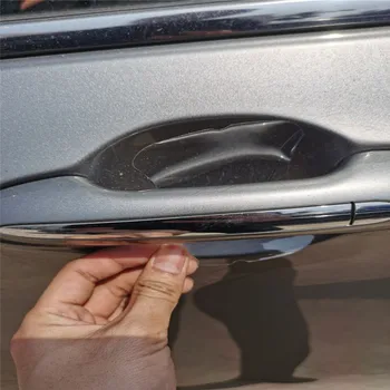 5 шт./компл. Наклейка Защитной Пленки на Ручку Автомобиля для Tesla Aston Martin Volvo Mazda Suzuki Isuzu Daihatsu