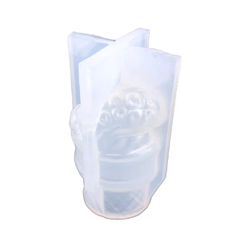 67JE 3D Силиконовая форма для мороженого в форме рожка для изготовления свечей и мыла из смолы
