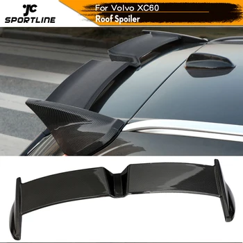 ABS Глянцевый черный карбоновый вид, задний спойлер на крыше, выступ багажника, Крыло для Volvo XC60 2018 - 2020