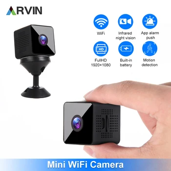 ARVIN 1080P Мини Wifi Камера Ночного Видения С Обнаружением Движения Видеокамеры Удаленный Монитор Портативный Беспроводной HD Видеомагнитофон