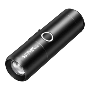 CORKILUX USB Перезаряжаемые Карманные Маленькие EDC Светодиодные фонари 18350 18650 высокой мощности с возможностью масштабирования на открытом воздухе для кемпинга со вспышкой-фонариком