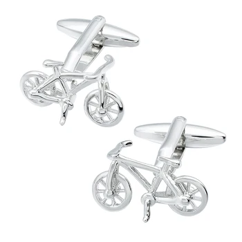 HAWSON Silver Bike Запонки для велосипедной рубашки для мужчин, свадебный подарок жениха