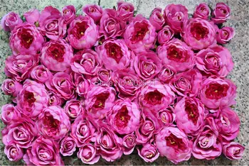 SPR Бесплатная доставка 10 шт./лот, шелковая роза, пион, цветочная стена, свадебный фон, газон/столб, цветочная дорога, украшение рынка
