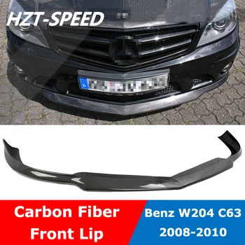 Диффузор Лопаты Для Губ Переднего Бампера W204 V Style Из Углеродного Волокна Для Mercedes Benz AMG C63 Sport Car Styling Modify 2008-2010