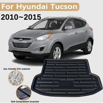 для Hyundai Tucson LM Аксессуары ix35 2010 ~ 2015 Автомобильные Коврики Для Багажника Задний Багажник Грузовой Багажник Водонепроницаемый Ковер EVA Материал Коврик Для Хранения