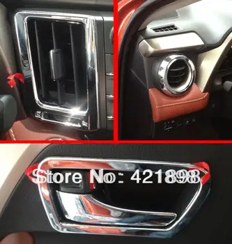 Для Toyota RAV4 2013 2014 2015 ABS Хромированные Внутренние Украшения Дверная Ручка Отделка 8 шт. Автомобильные Аксессуары Наклейки