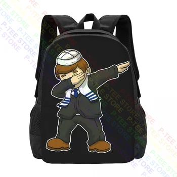 Еврейский мальчик на бар-мицве, вытирающий счастливую Хануку, Рюкзак Большой емкости, сумка для обуви, пляжная сумка