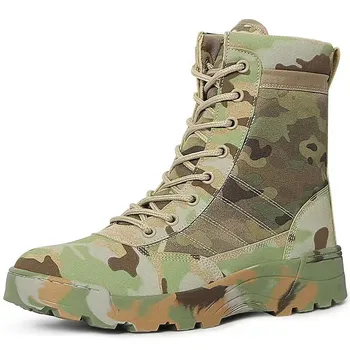 Камуфляжные тактические военные ботинки Мужские ботинки армейские ботинки для боя в пустыне спецназа Мужская рабочая обувь уличные походные ботильоны