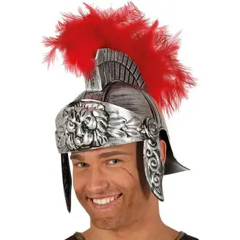 Косплей Маскарадный шлем Пластиковый шлем Шляпа Средневековый Древнеримский Винтажный шлем Перо Льва