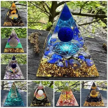 Кристаллы Пирамида Натуральные кристаллы Украшение домашнего офиса Генератор энергии Исцеление Рейки Украшения для медитации на чакру Поделки Подарок