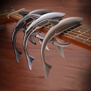 Металлическая гитара Shark, Высококачественный цинковый сплав, Быстросменный зажим, Мостик для бас-гитары, Струнный инструмент, Аксессуары для гитары