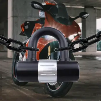 Мотоциклетный U образный замок с защитой от царапин и кражи, водонепроницаемые замки безопасности с дисковыми тормозами с ключами, безопасные велосипедные замки для мотоциклов Ebikes