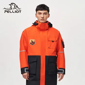 Мужская осенне-зимняя флисовая съемная ветрозащитная куртка средней длины 