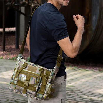 Мужская сумка на одно плечо, водонепроницаемые дорожные сумки через плечо на молнии, сумки через плечо из полиэстера большой емкости, уличные сумки-мессенджеры для мужчин 2024