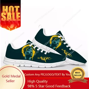 Мужские кроссовки Tupac 2pac, спортивная обувь в стиле хип-хоп, мужские женские модные кроссовки для подростков, повседневная высококачественная обувь для пары на заказ