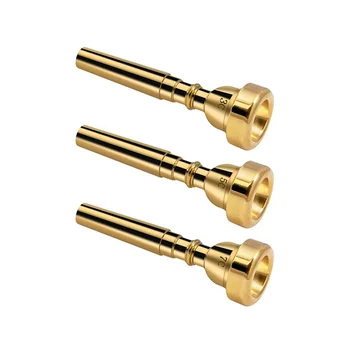 Мундштук для трубы 3C 5C 7C Аксессуары Для Трубы, Набор Латунных Мундштуков для трубы для начинающих (Золотой)