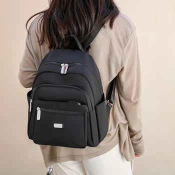 Новый женский износостойкий рюкзак, нейлоновая сумка для кампуса для девочек, рюкзак, Водонепроницаемый женский школьный рюкзак, дорожные рюкзаки с несколькими карманами