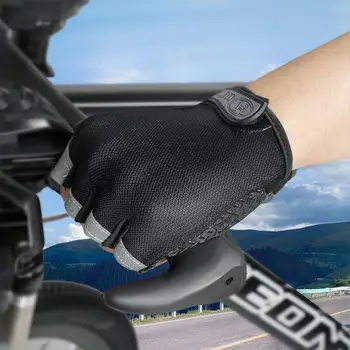 Перчатки для велоспорта на открытом воздухе, противоскользящие, защищающие от пота мужские женские перчатки на полпальца, дышащие противоударные спортивные перчатки, велосипедные перчатки