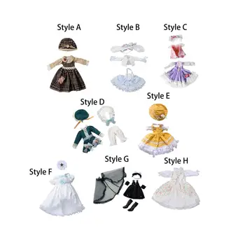 Платье для куклы-девочки 30 см, имитирующая кукольную одежду, платье для куклы 1/6 BJD, юбка для куклы 12 дюймов