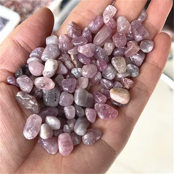Полированный драгоценный камень диаметром 7-9 мм, натуральный фиолетовый, лавандовый, розовый кварц, хрустальная крошка для декора