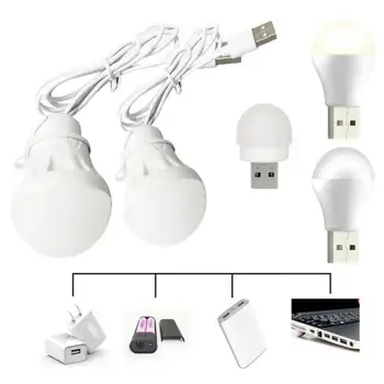 Портативная светодиодная лампа USB Светодиодная лампа 5V 3W Книжные Фонари Энергосберегающая Аварийная Лампа Наружный Фонарь для кемпинга Лампа для чтения в помещении