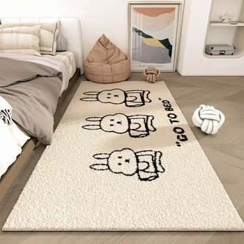 Простой Кролик Одеяло для гостиной Диван Коврик для ног Advanced Sense Год Грязеотталкивающий ковер Комната Спальня Кровать Одеяло Впитывающее