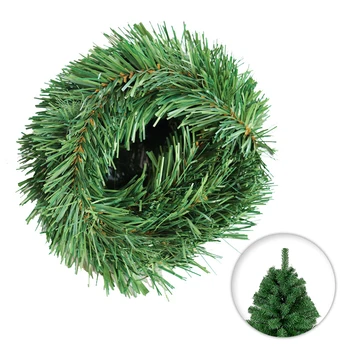 Рождественский венок из зеленой травы длиной 5,2 м, лента из травы с сосновыми иголками, рождественское украшение, лестница для дома, украшение обеденного стола