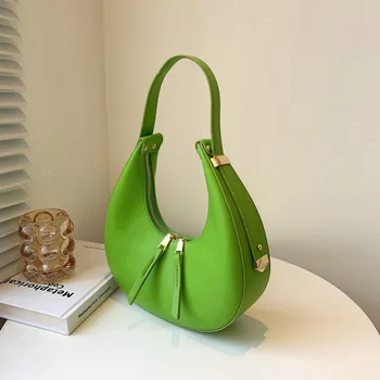 Роскошные сумки Дизайнерская сумка-хобо из искусственной кожи, брендовая женская повседневная сумка через плечо, женские сумки-тоут