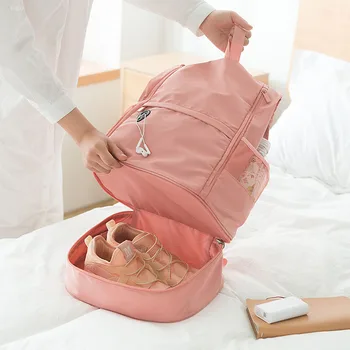 Рюкзак для хранения обуви Kawaii, Многофункциональная спортивная сумка для фитнеса, йоги, Большой емкости, упаковка для сухого и влажного разделения, Органайзер для путешествий