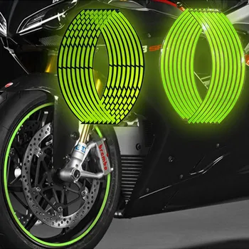 Светоотражающая наклейка на мотоциклетную шину, наклейка на мотоцикл, люминесцентный обод колеса для колеса мотоцикла, декоративное кольцо, наклейка