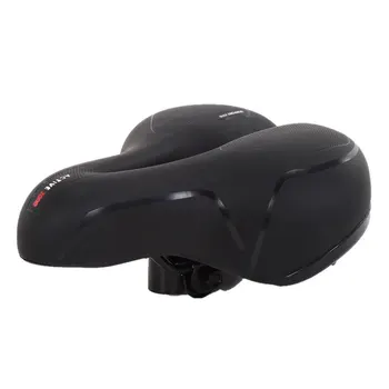 Стильное черное седло для горного велосипеда с задней сигнальной лампой Для любителей велоспорта, простое в установке