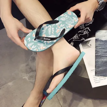 Тапочки Мужская Обувь Мягкая Характерная Корейская Модная Нескользящая Износостойкая и легкая Удобная Черная Модная Мужская Обувь