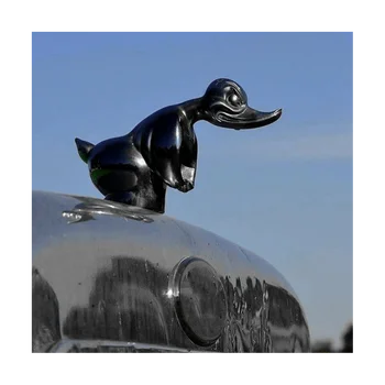 Украшение капота автомобиля Angry Duck Наклейка на передний капот автомобиля Декор приборной панели автомобиля Аксессуары для украшения сильной утки, черный