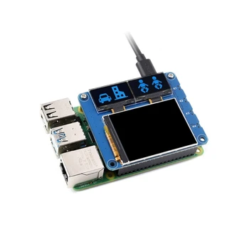 Усовершенствованный основной ЖК-дисплей с диагональю 2 дюйма и дополнительные синие экраны с диагональю 0,96 дюйма для RaspberryPi JIAN