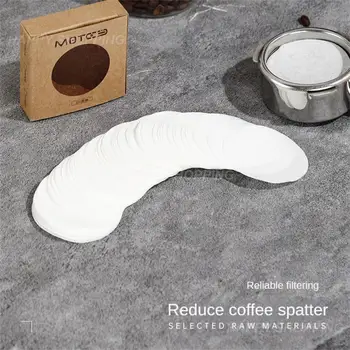Фильтровальная бумага для кофе Бумага из древесной массы Деликатный фильтр Очищает Бумажную Многоразовую форму Без Слеживания Кофейная посуда Белого цвета