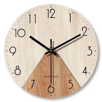 Часы, современный домашний декор для кухни, Винтажные деревянные Простые настенные часы, Бесшумные Креативные украшения для гостиной, стены
