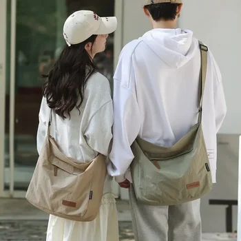 Японская женская мужская сумка через плечо, большие холщовые сумки-мессенджеры для студентов 2023, брендовые сумки для книг, женские сумки, ранцы